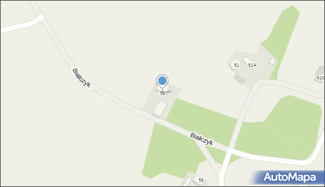 Białczyk, Białczyk, 58, mapa Białczyk