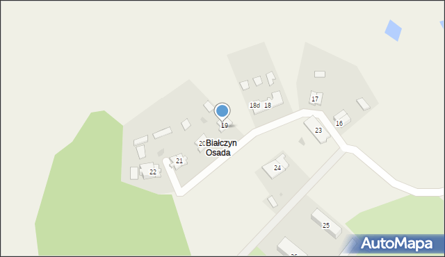 Białczyn, Białczyn, 19/1, mapa Białczyn