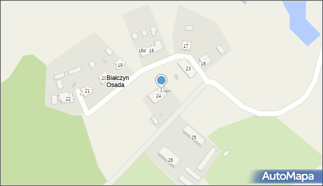 Białczyn, Białczyn, 24b, mapa Białczyn