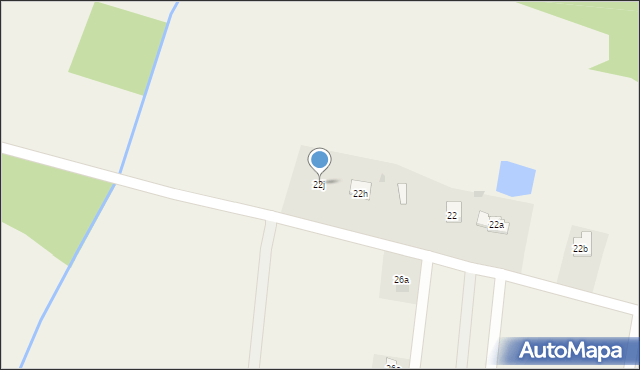 Białe, Białe, 22j, mapa Białe