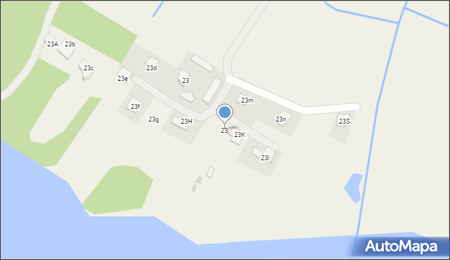 Białe, Białe, 23j, mapa Białe