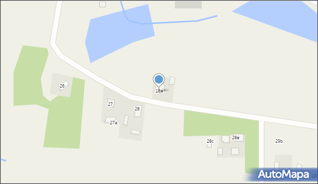 Białe, Białe, 28A, mapa Białe
