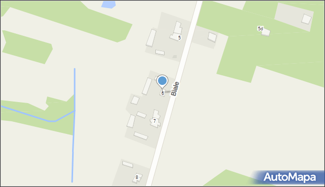 Białe, Białe, 6, mapa Białe