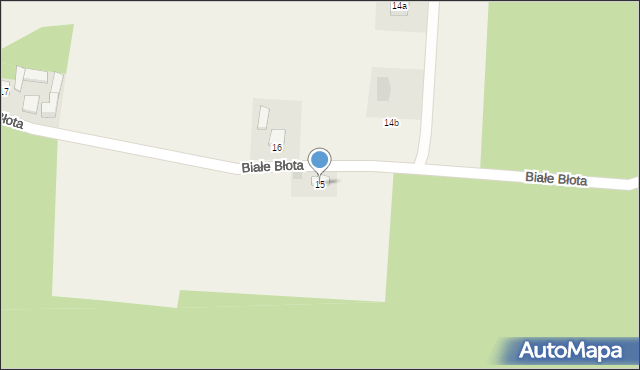 Białe Błota, Białe Błota, 15, mapa Białe Błota