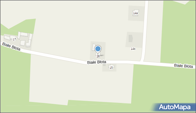 Białe Błota, Białe Błota, 16, mapa Białe Błota
