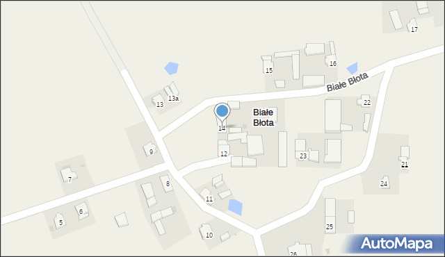 Białe Błota, Białe Błota, 14, mapa Białe Błota