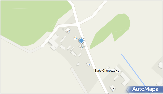 Białe-Kwaczoły, Białe-Chorosze, 11, mapa Białe-Kwaczoły