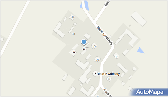 Białe-Kwaczoły, Białe-Kwaczoły, 29, mapa Białe-Kwaczoły