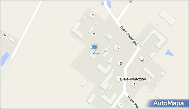 Białe-Kwaczoły, Białe-Kwaczoły, 31, mapa Białe-Kwaczoły