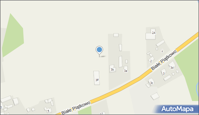 Białe Piątkowo, Białe Piątkowo, 3h, mapa Białe Piątkowo