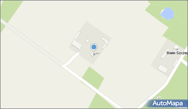 Białe-Szczepanowice, Białe-Szczepanowice, 18, mapa Białe-Szczepanowice