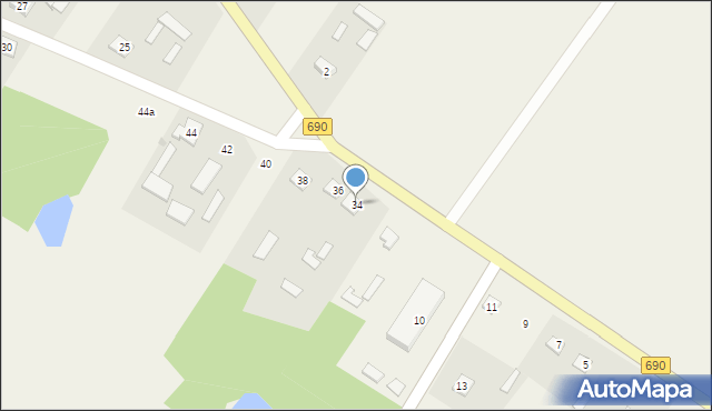Białe-Szczepanowice, Białe-Szczepanowice, 34, mapa Białe-Szczepanowice