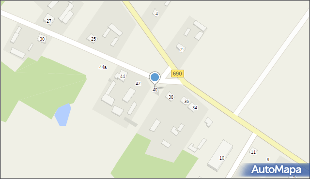 Białe-Szczepanowice, Białe-Szczepanowice, 40, mapa Białe-Szczepanowice