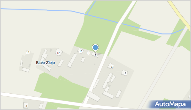 Białe-Zieje, Białe-Zieje, 6, mapa Białe-Zieje