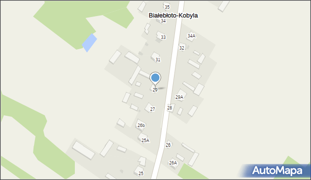 Białebłoto-Kobyla, Białebłoto-Kobyla, 29, mapa Białebłoto-Kobyla