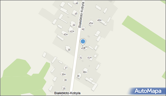 Białebłoto-Kobyla, Białebłoto-Kobyla, 41B, mapa Białebłoto-Kobyla