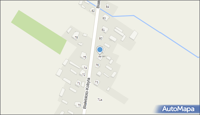 Białebłoto-Kobyla, Białebłoto-Kobyla, 77, mapa Białebłoto-Kobyla