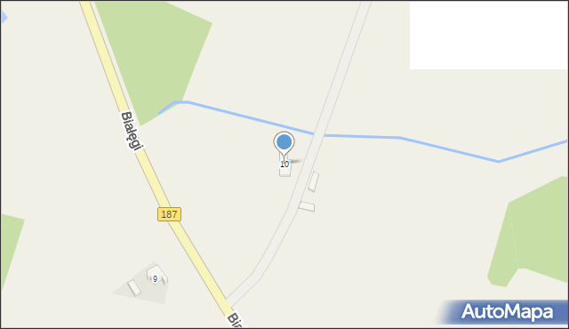 Białęgi, Białęgi, 10, mapa Białęgi