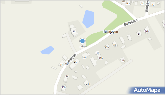 Białężyce, Białężyce, 37, mapa Białężyce