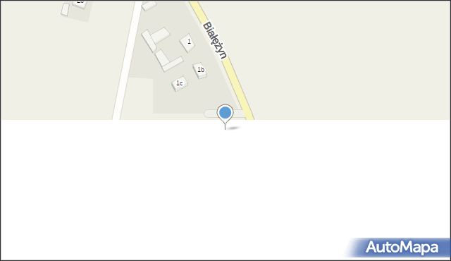 Białężyn, Białężyn, 1d, mapa Białężyn