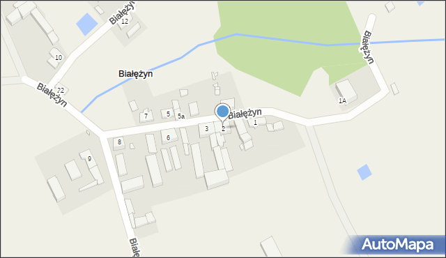 Białężyn, Białężyn, 2, mapa Białężyn