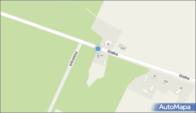 Białka, Białka, 31, mapa Białka