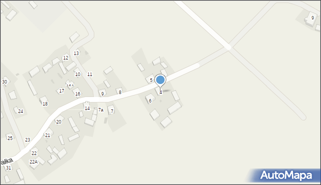 Białka, Białka, 4, mapa Białka