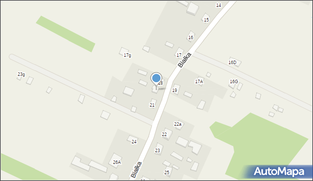 Białka, Białka, 20, mapa Białka