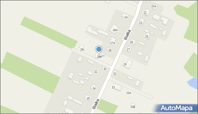 Białka, Białka, 29b, mapa Białka