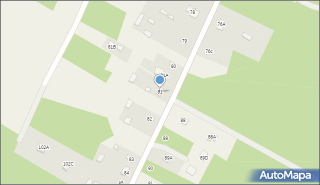 Białka, Białka, 81, mapa Białka