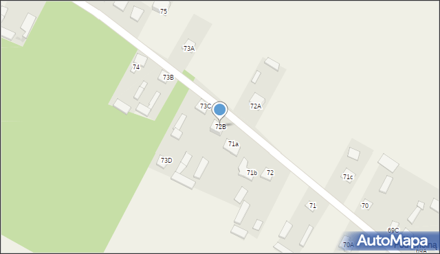 Białka, Białka, 72B, mapa Białka