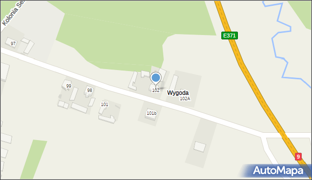 Białka, Białka, 102, mapa Białka
