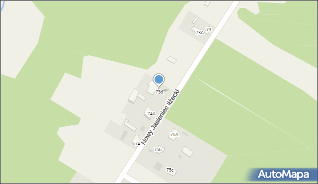 Białka, Białka, 73d, mapa Białka