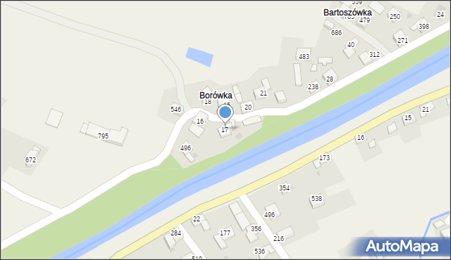 Białka, Białka, 17, mapa Białka