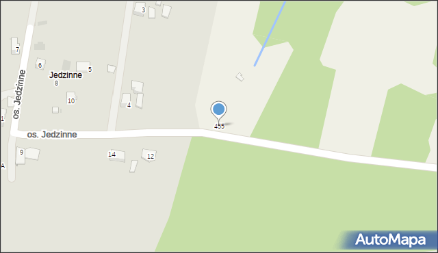 Białka, Białka, 455, mapa Białka