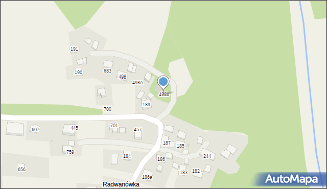Białka, Białka, 498b, mapa Białka