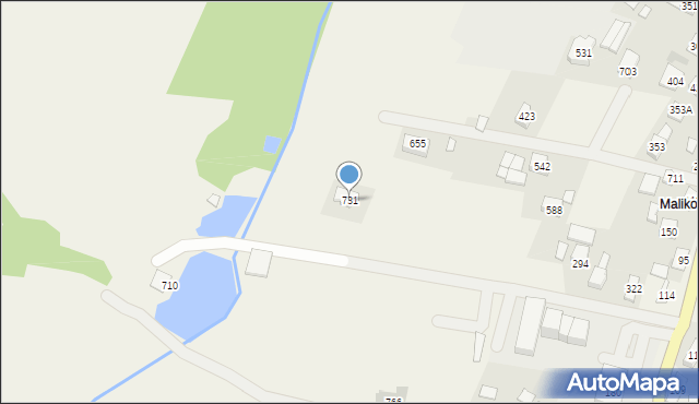 Białka, Białka, 731, mapa Białka
