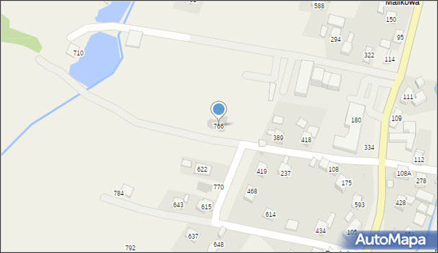 Białka, Białka, 766, mapa Białka