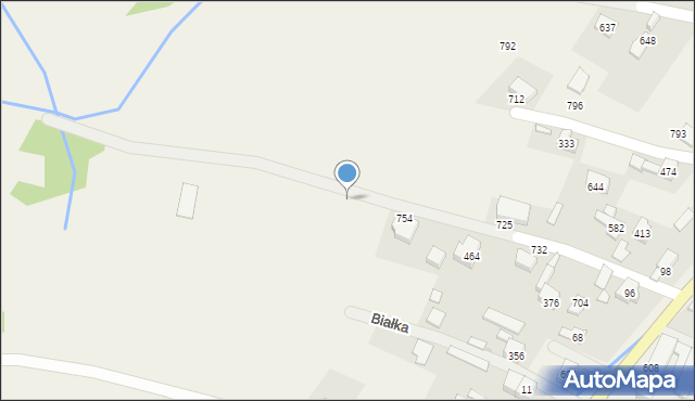 Białka, Białka, 816, mapa Białka
