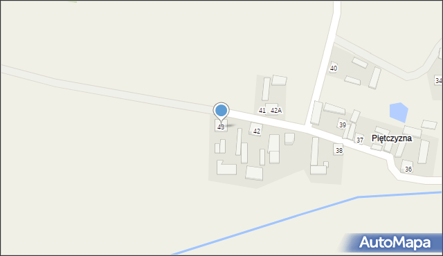 Białki, Białki, 43, mapa Białki