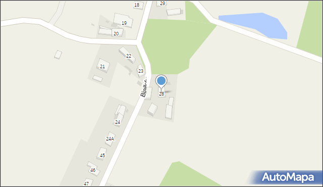 Białków, Białków, 28, mapa Białków