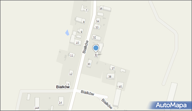 Białków, Białków, 31, mapa Białków