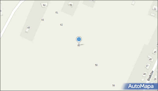 Białków, Białków, 60, mapa Białków