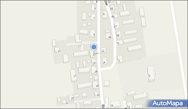 Białków, Białków, 13, mapa Białków