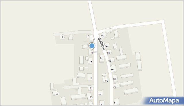 Białków, Białków, 5, mapa Białków