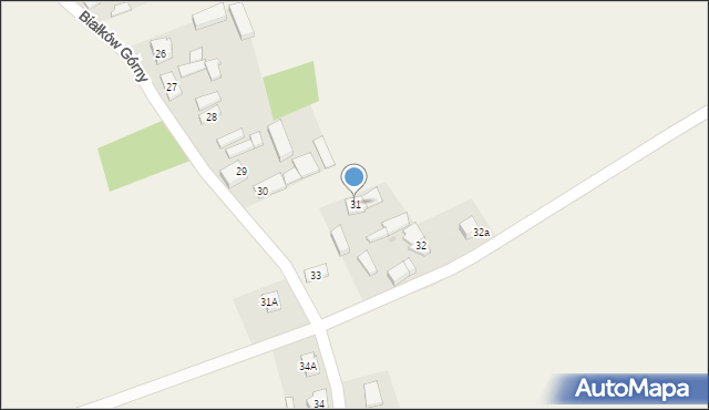 Białków Górny, Białków Górny, 31, mapa Białków Górny