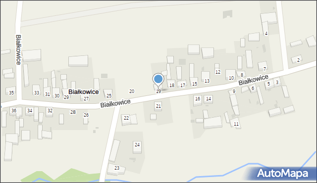 Białkowice, Białkowice, 19, mapa Białkowice