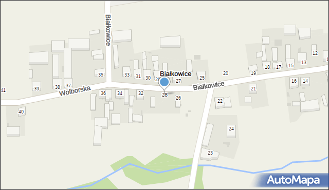 Białkowice, Białkowice, 28, mapa Białkowice