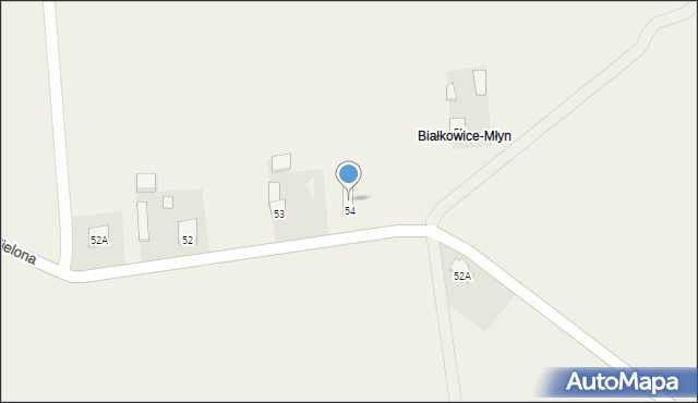 Białkowice, Białkowice, 55, mapa Białkowice