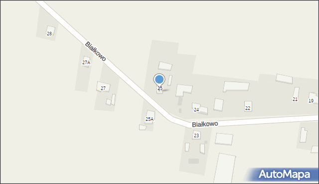 Białkowo, Białkowo, 26, mapa Białkowo